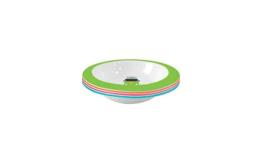 Juego De Platos Hondos Camper Smiles De Flamefield 4 Pcs. - Imagen 2