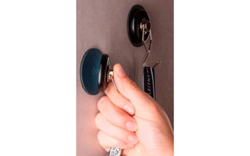 Silwy The One Metal Magnet Hook Incl. Metal Nano Gel Pad 6,5 Cm 2-pcs. Negro - Imagen 3