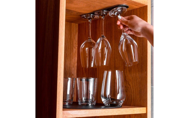 Silwy Barra De Metal De 25 Cm Con Revestimiento De Cuero Azul - Imagen 5