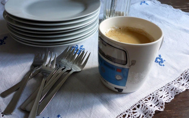 Taza De Café VW Collection T2 Bulli 370 Ml Naranja - Imagen 5