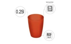 Vaso De Caruba Rotho 0,25 Litros Azul Horizonte