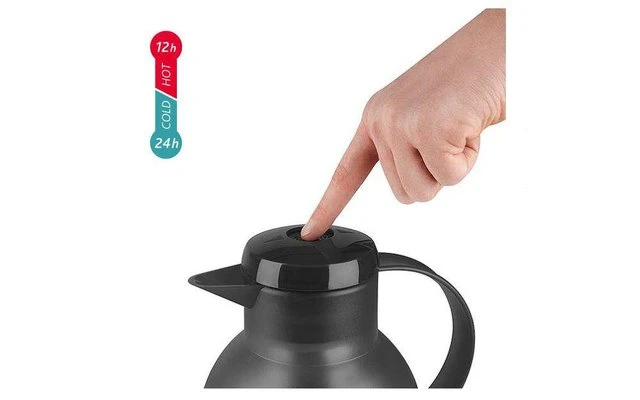 Jarra De Vacío Emsa Samba 1 Litro Rojo Translúcido - Imagen 6