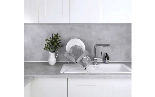 Wenko Dish Drainer Duo Cromado - Imagen 2