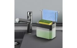 Dispensador De Jabón Metaltex Sponge-Tex 0,75 Litros Gris