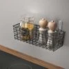 Cesta Multiusos Metaltex Koala Lava 33 X 12 X 9 Cm Negro Mate