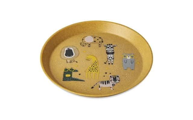 Koziol Connect Plate Placa Pequeña Jungle Organic Turquoise 205 Mm - Imagen 4