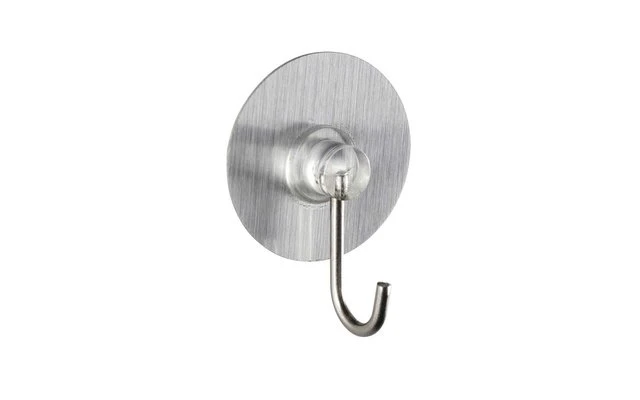 Wenko Static-Loc Gancho De Pared De Níquel Óptica De Acero Inoxidable Juego De 4