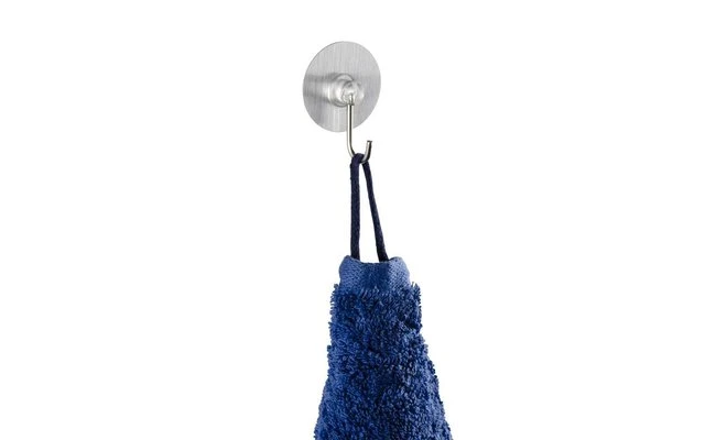 Wenko Static-Loc Gancho De Pared De Níquel Óptica De Acero Inoxidable Juego De 4 - Imagen 3