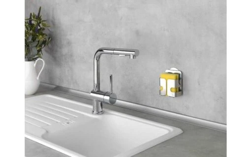 Wenko Turbo-Loc Soporte De Esponja De Acero Inoxidable, Fijación Sin Taladrar - Imagen 4