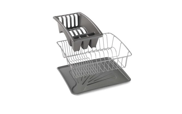 Cesta De Fregadero AquaTex De Metaltex Con Cubeta Y Recogedor De Cubiertos - Imagen 2