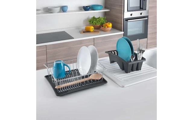 Cesta De Fregadero AquaTex De Metaltex Con Cubeta Y Recogedor De Cubiertos - Imagen 3