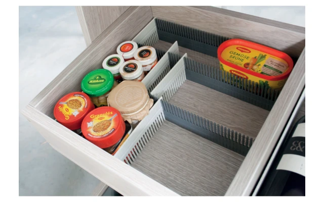 Purvario Pure Light Edition Juego De Rieles De Almacenamiento Para Cajones 8 Piezas Antracita / Gris - Imagen 3