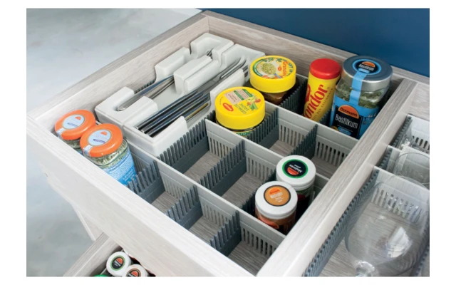 Purvario Pure Light Edition Juego De Rieles De Almacenamiento Para Cajones 8 Piezas Antracita / Gris - Imagen 5