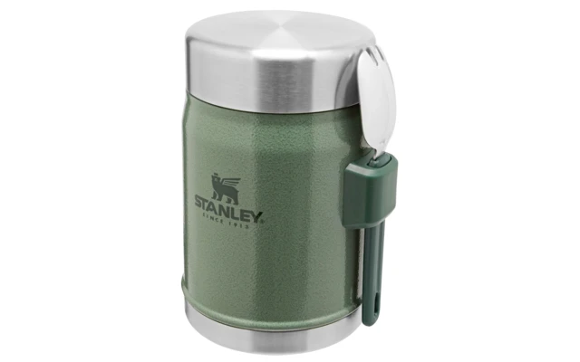 Stanley Classic Legendary Recipiente Para Alimentos Con Cuchara 400 Ml Hammertone Green - Imagen 3