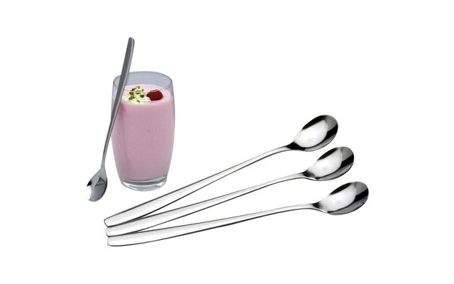 Juego De 3 Cucharas Para Yogur/bebidas Largas