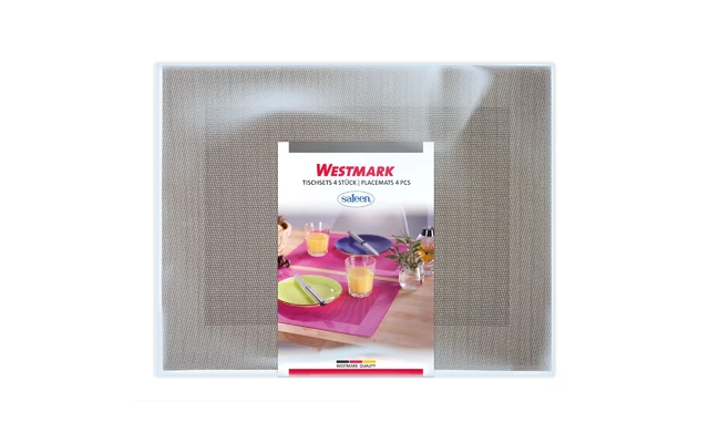 Westmark Home Manteles Individuales 4 Piezas 42 X 32 Cm Taupe Dark - Imagen 4