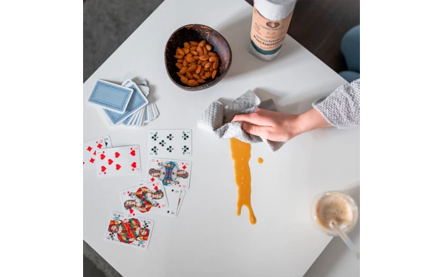 Rollo De Cocina Lavable Chinchilla Madera Celulosa Y Algodón Gris