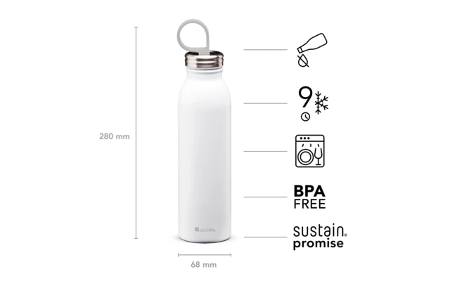 Taza De Acero Inoxidable Aislante Aladdin Chilled Thermavac De 0,55 Litros, Negra - Imagen 4