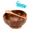 Juego De 2 Cáscaras De Coco Con Cuchara Y Soporte -Tienda Utensilios Cocina 636855 4445179