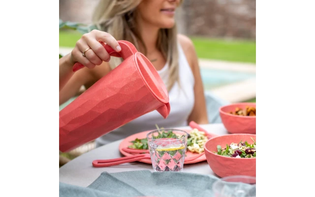 Koziol Club Jarra Super Jarra De Cristal Con Tapa 1,5 Litros Nature Coral - Imagen 3