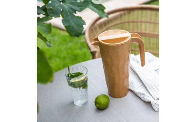 Koziol Club Jarra Super Jarra De Cristal Con Tapa 1,5 Litros Nature Coral - Imagen 2