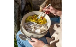 Koziol Connect Separee Plato Menú Con Tapa 1,5 Litros Nature Leaf Verde