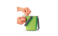 Papelera Metaltex-tex Verde -Tienda Utensilios Cocina 737117 4966166